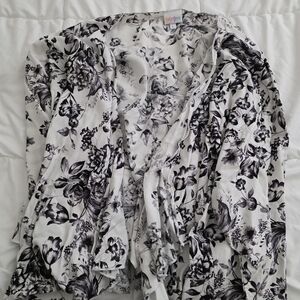 BOHO WHIMSY FLORAL DUSTER CARDIGAN